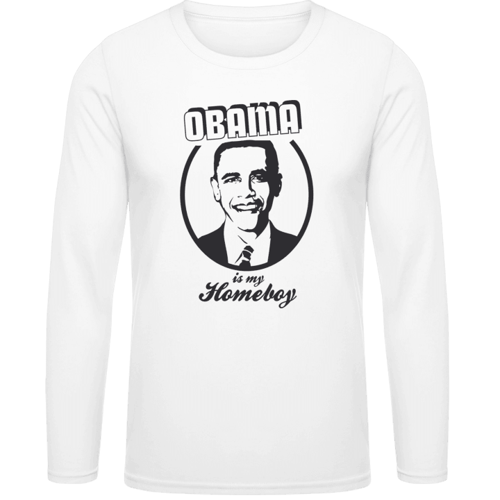 Obama Is My Homeboy Langermet skjorte contain pic