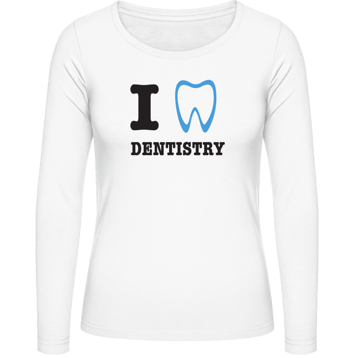 I Love Dentistry Langermet skjorte for kvinner contain pic