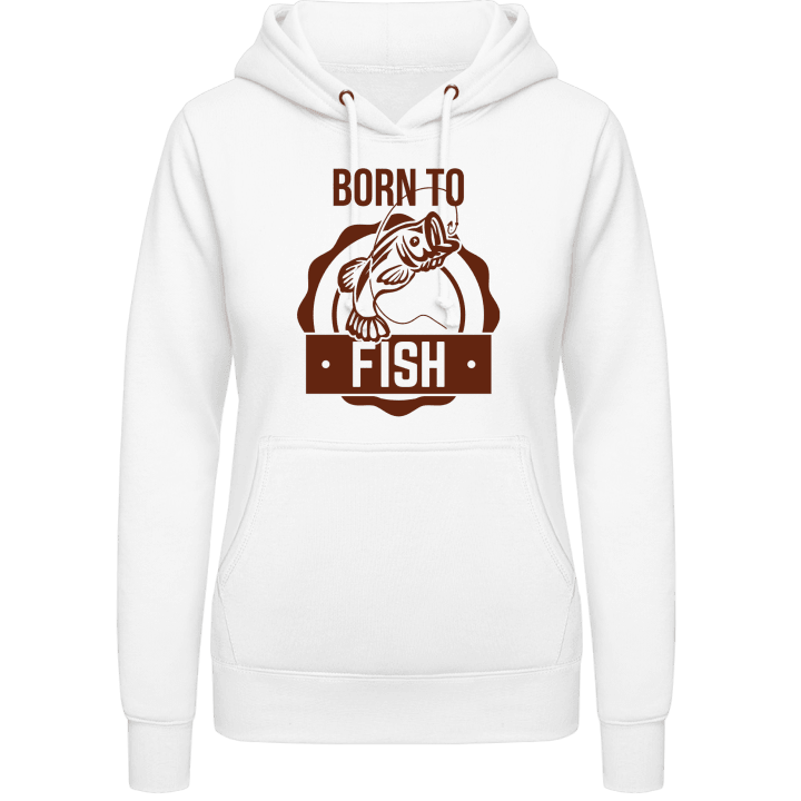 Born To Fish Logo Felpa con cappuccio da donna 0 image