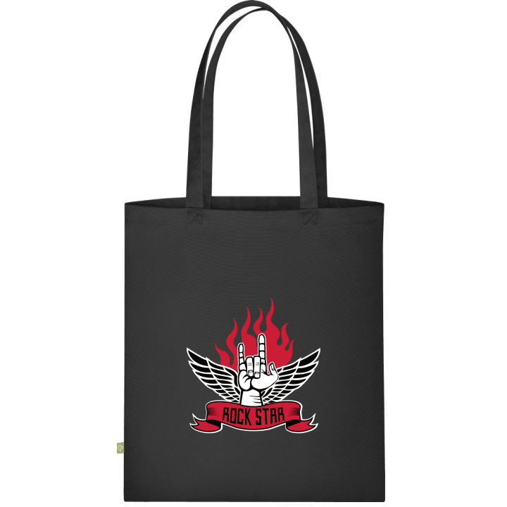 Rock Star Hand Flamme Stofftasche contain pic