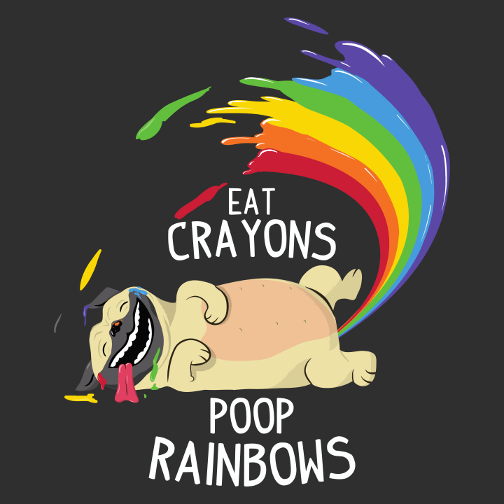 Eat Crayons Poop Rainbows Beker 0 image