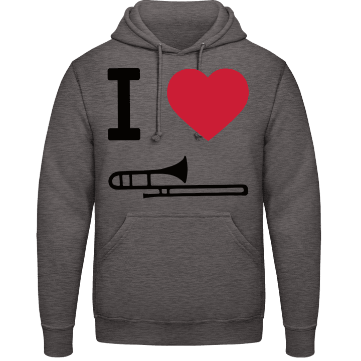 I Heart Trombone Huvtröja contain pic