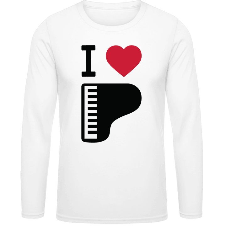 I Heart Piano T-shirt à manches longues 0 image