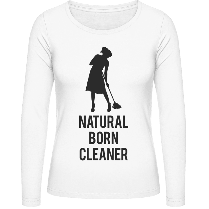 Natural Born Cleaner Vrouwen Lange Mouw Shirt contain pic