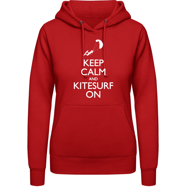 Keep Calm And Kitesurf On Hoodie för kvinnor contain pic