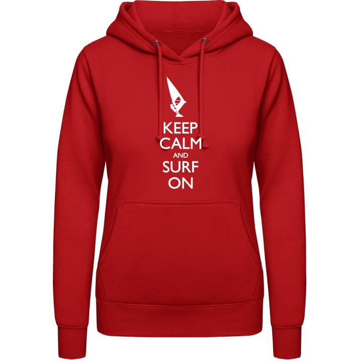 Keep Calm and Surf on Women Hoodie contain pic
