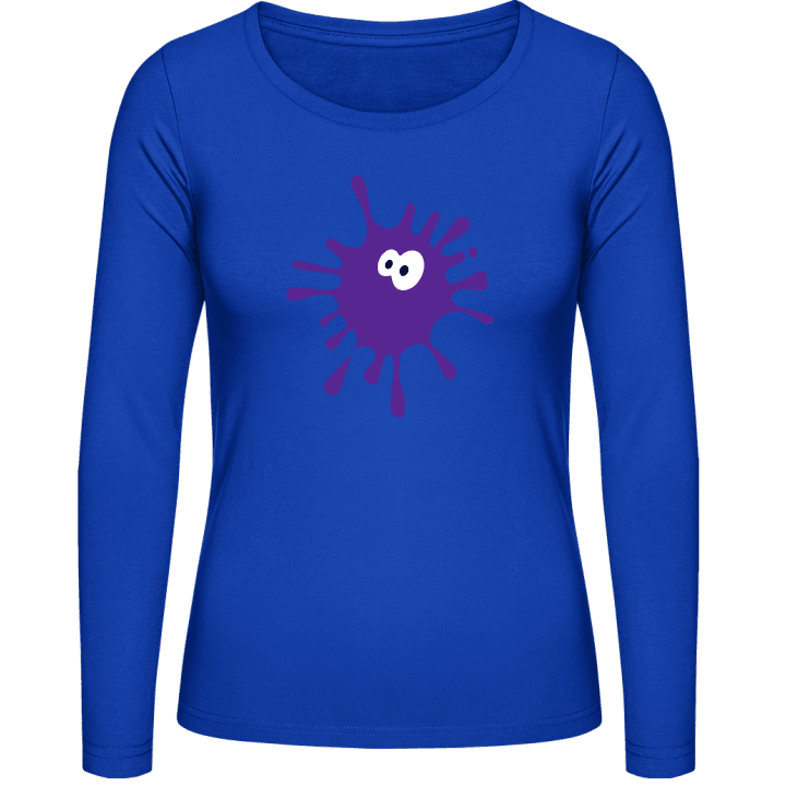 Splash Eyes Purple Women long Sleeve Shirt 0 image
