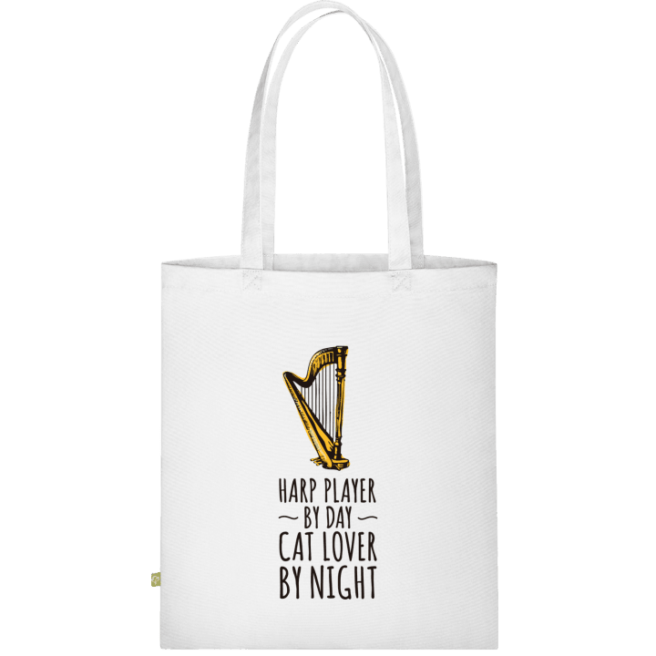 Harp Player by Day Cat Lover by Night Stofftasche contain pic