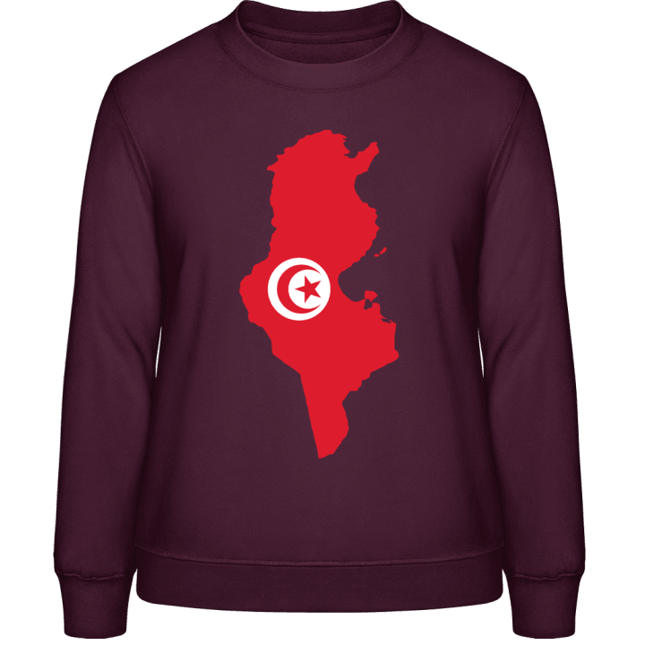 Tunisia Map Sweatshirt för kvinnor contain pic
