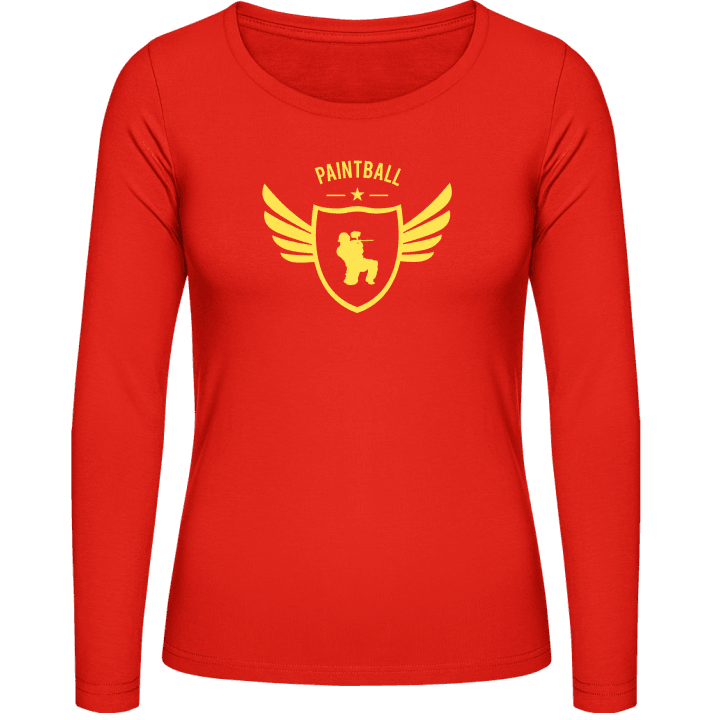 Paintball Winged Vrouwen Lange Mouw Shirt contain pic
