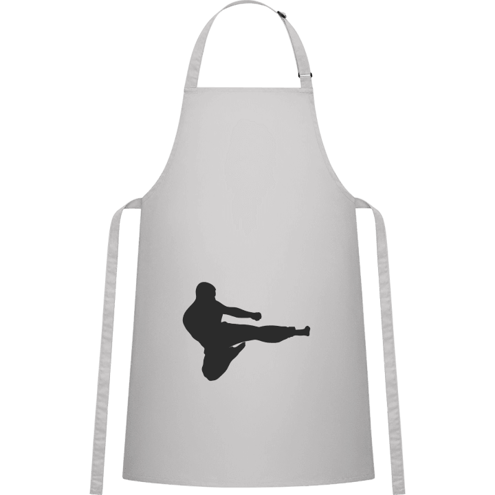 Karate Fighter Silhouette Kitchen Apron contain pic