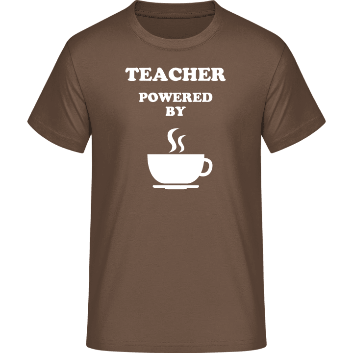 Teacher Powered By Coffee T-Shirt contain pic