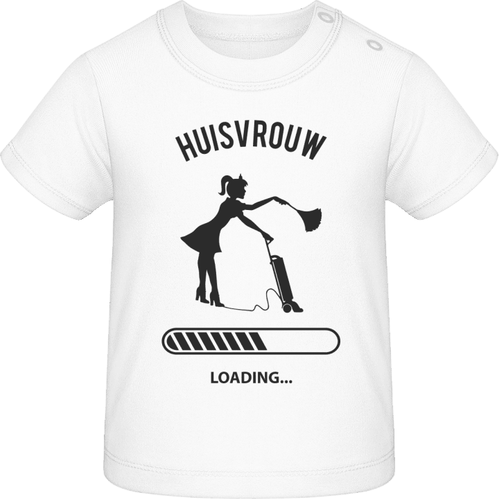 Huisvrouw loading T-shirt för bebisar contain pic