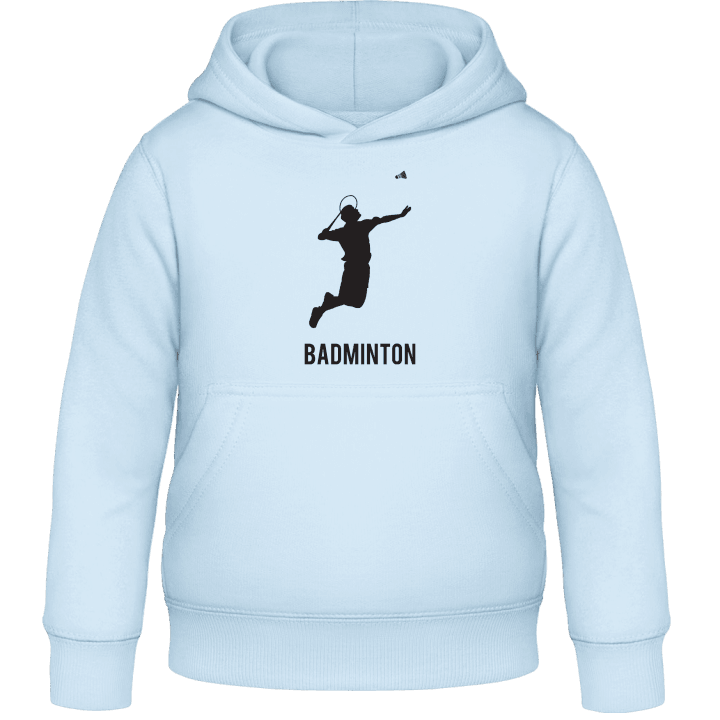 Badminton Player Silhouette Kids Hoodie contain pic