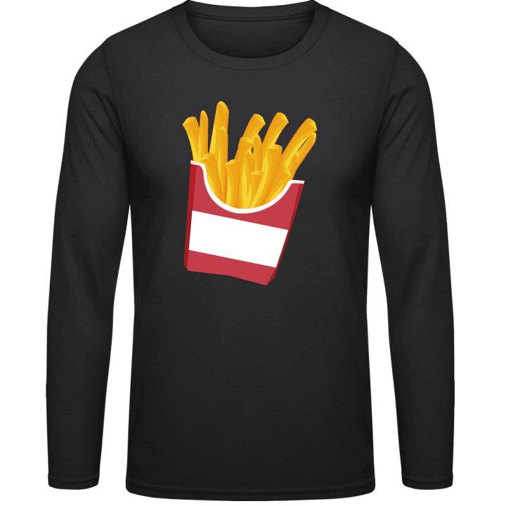 French Fries Illustration Langermet skjorte contain pic