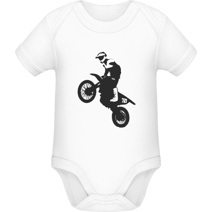 Motocross Illustration Baby Romper contain pic