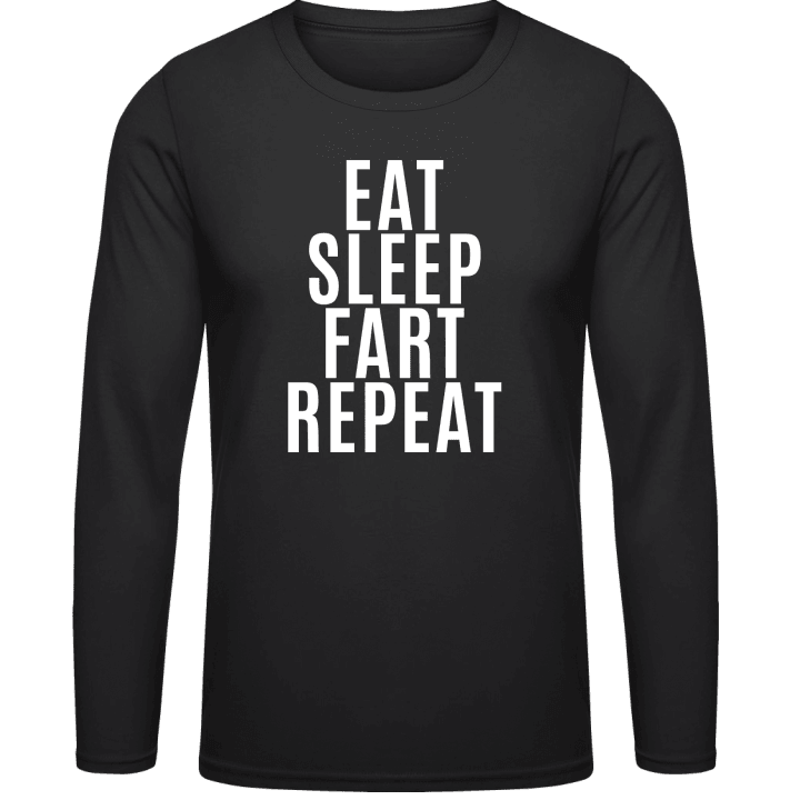Eat Sleep Fart Repeat Långärmad skjorta contain pic