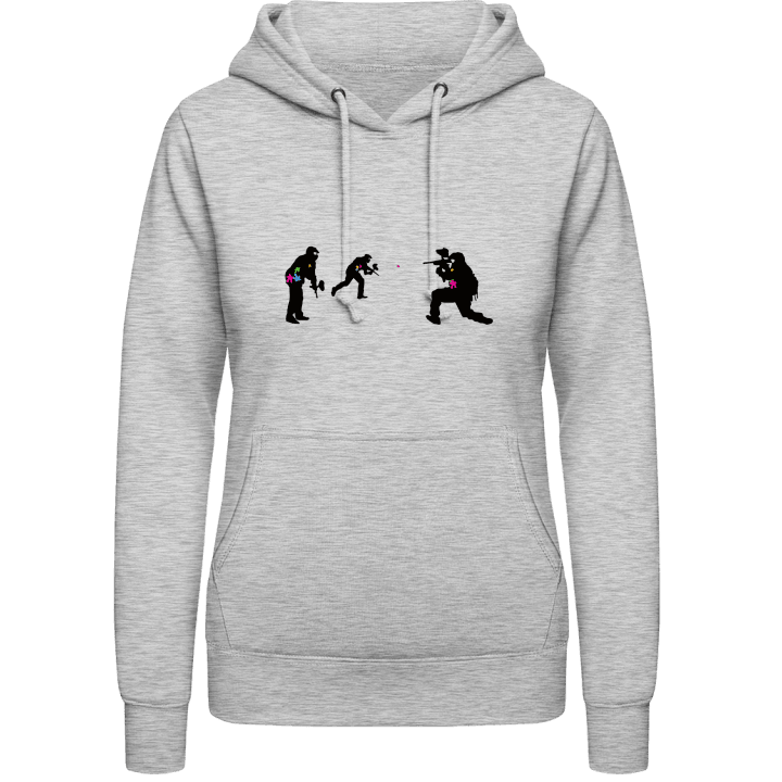 Paintball Fight Sudadera con capucha para mujer contain pic