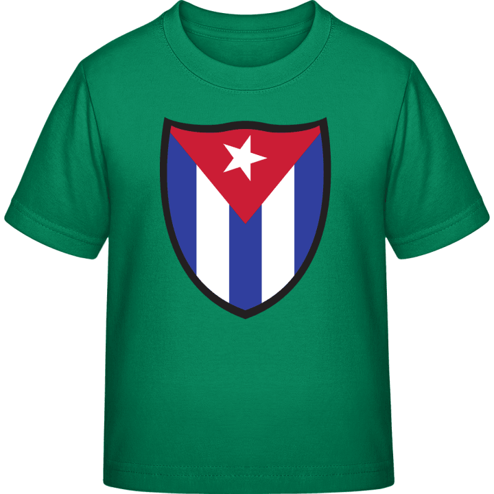 Cuba Flag Shield T-shirt för barn contain pic
