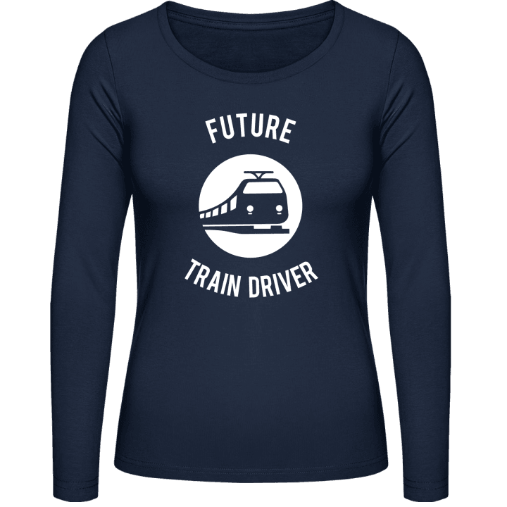Future Train Driver Silhouette Vrouwen Lange Mouw Shirt 0 image