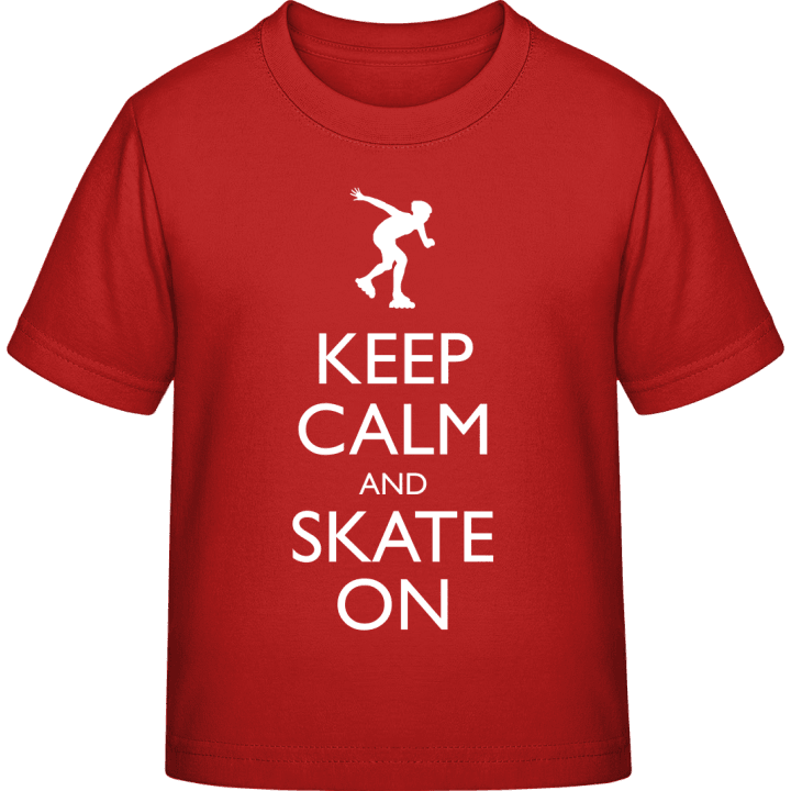 Keep Calm and Inline Skate on Camiseta infantil contain pic