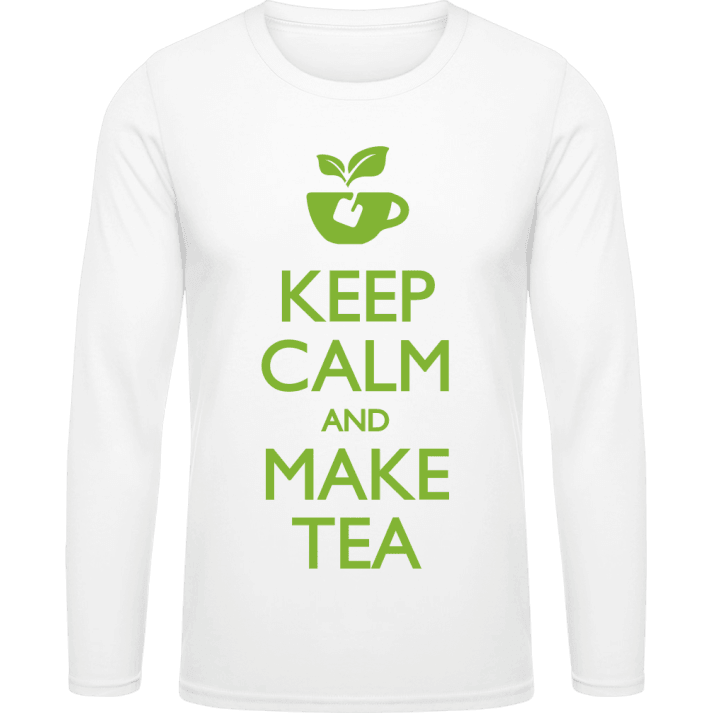 Keep Calm And Make Tea Langarmshirt contain pic