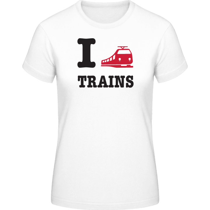 I Love Trains Frauen T-Shirt 0 image