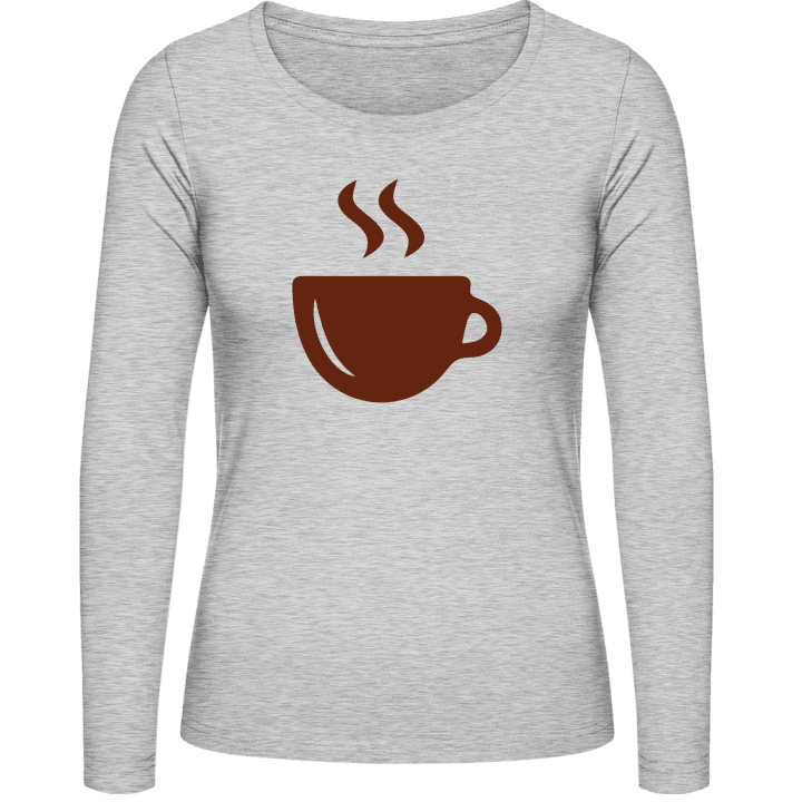 Coffee Cup Vrouwen Lange Mouw Shirt contain pic