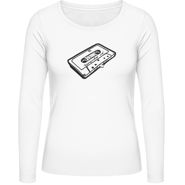 Retro Cassette Remember Me T-shirt à manches longues pour femmes contain pic