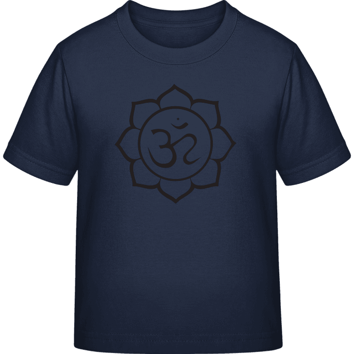 Om Lotus Flower Kinder T-Shirt contain pic