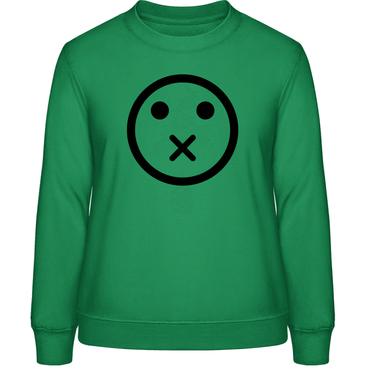 Silence Secret Smiley Frauen Sweatshirt contain pic