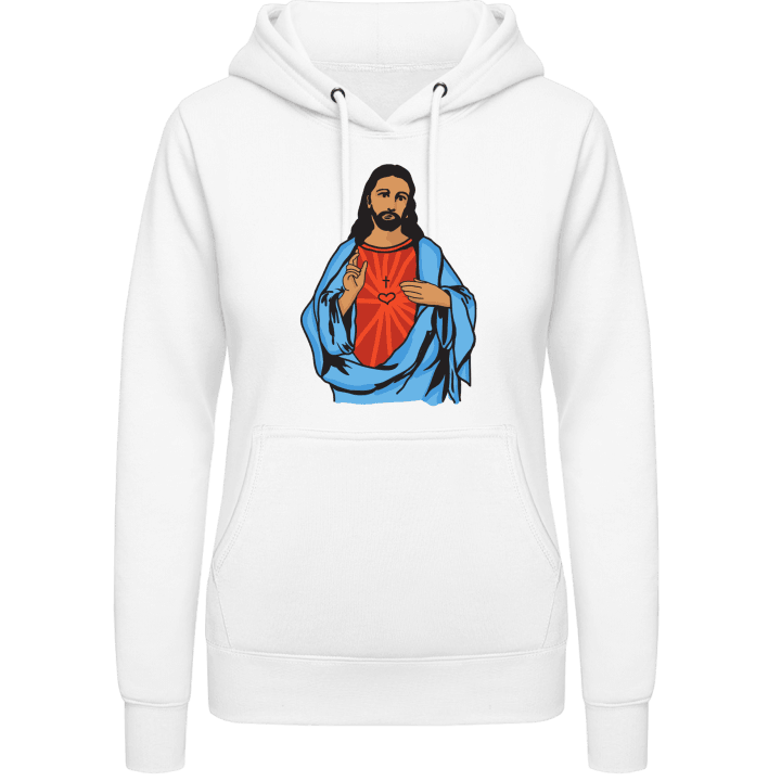 Jesus Illustration Hoodie för kvinnor contain pic