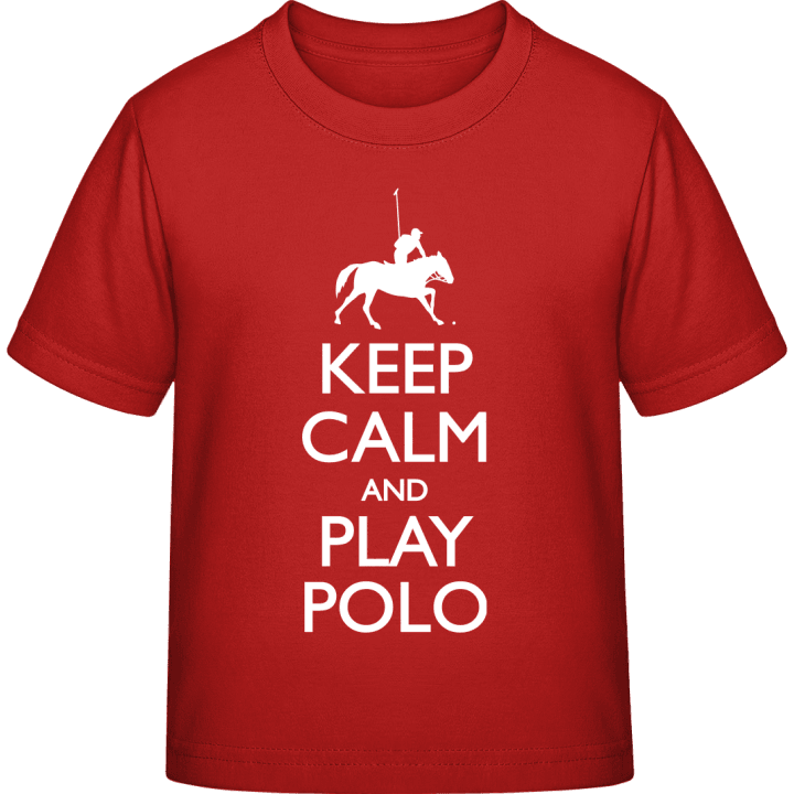 Keep Calm And Play Polo Kinder T-Shirt contain pic