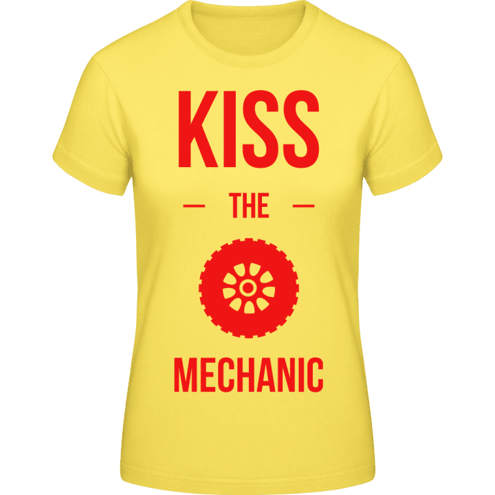 Kiss The Mechanic T-skjorte for kvinner contain pic