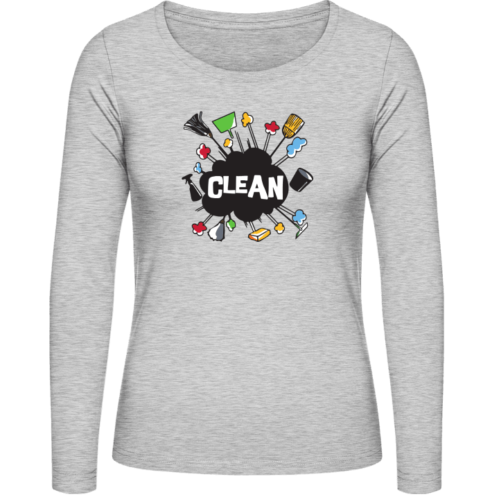 Clean Logo Vrouwen Lange Mouw Shirt contain pic