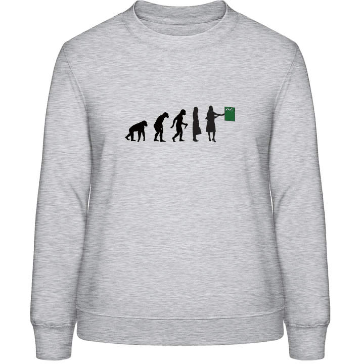 Female Schoolteacher Evolution Frauen Sweatshirt contain pic