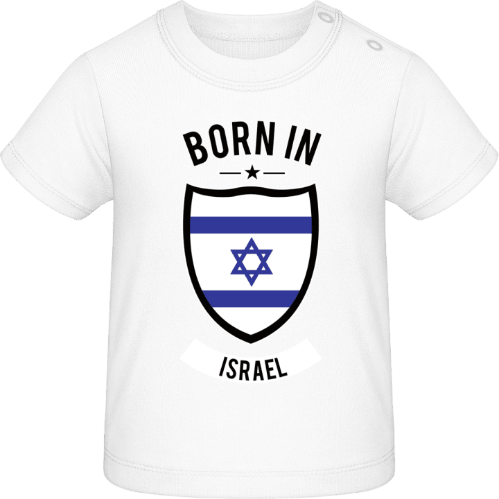 Born in Israel Baby T-skjorte contain pic