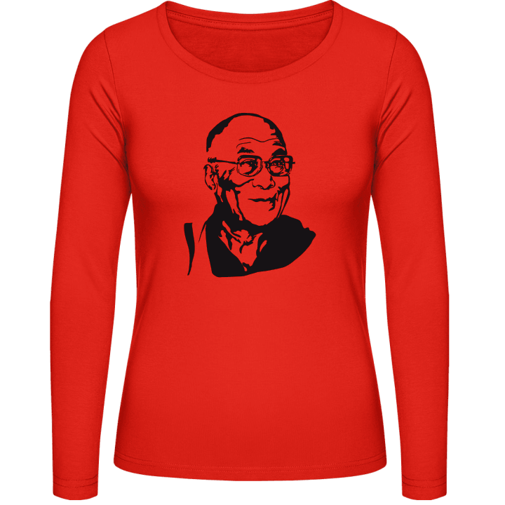 Dalai Lama Langermet skjorte for kvinner contain pic