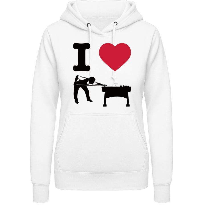 I Love Billiards Vrouwen Hoodie contain pic
