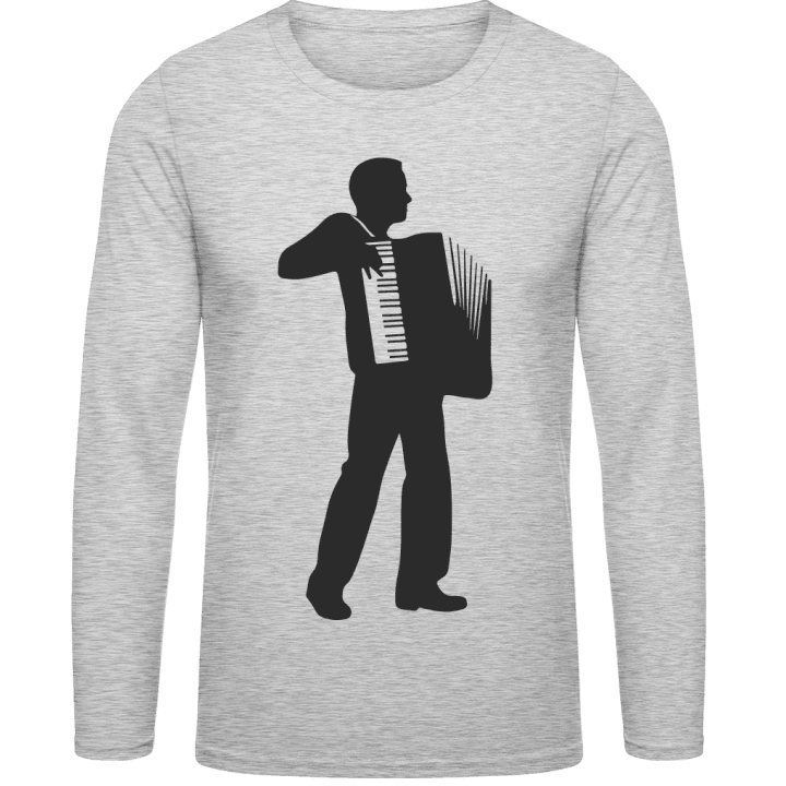 Accordion Player Silhouette Langarmshirt contain pic