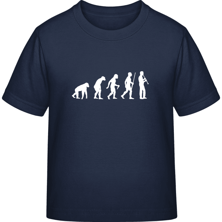 Clarinet Player Evolution Kinderen T-shirt contain pic