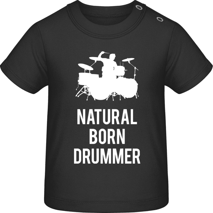 Natural Born Drumer Camiseta de bebé contain pic