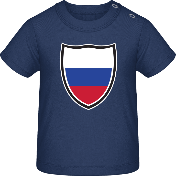 Russian Flag Shield Baby T-skjorte contain pic