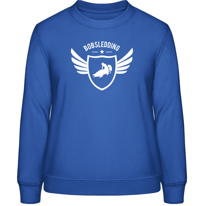 Bobsledding Winged Sweatshirt för kvinnor contain pic