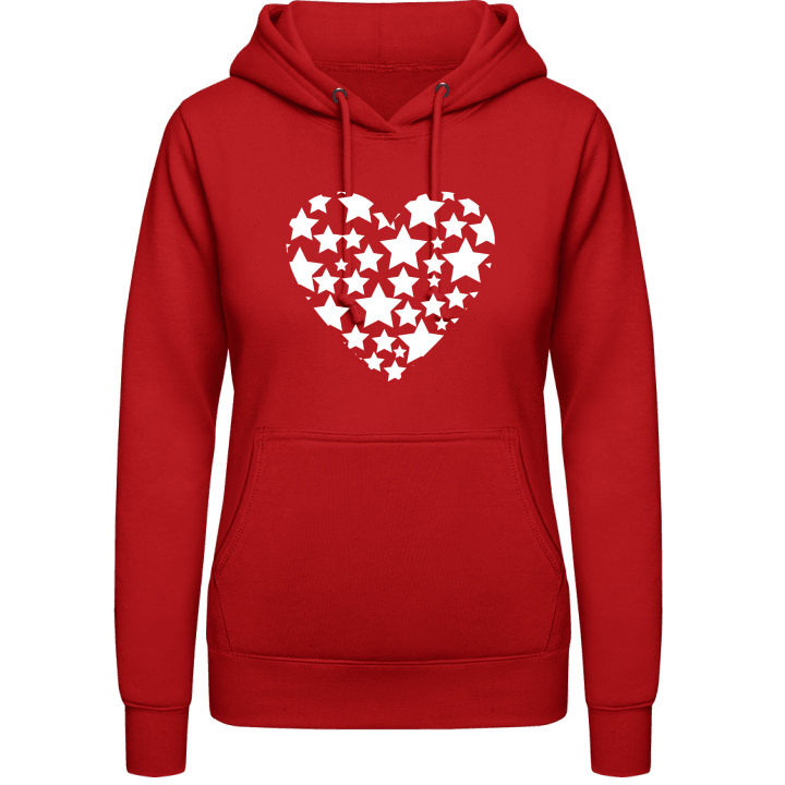 Stars in Heart Vrouwen Hoodie contain pic