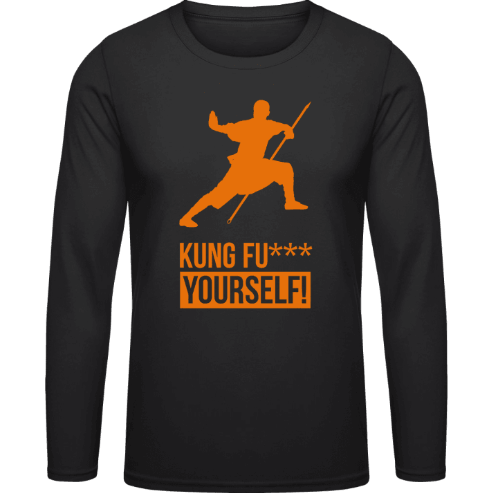 KUNG FU CK Yourself Langarmshirt contain pic