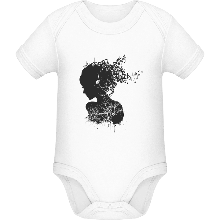 Music Silhouette Baby Romper contain pic