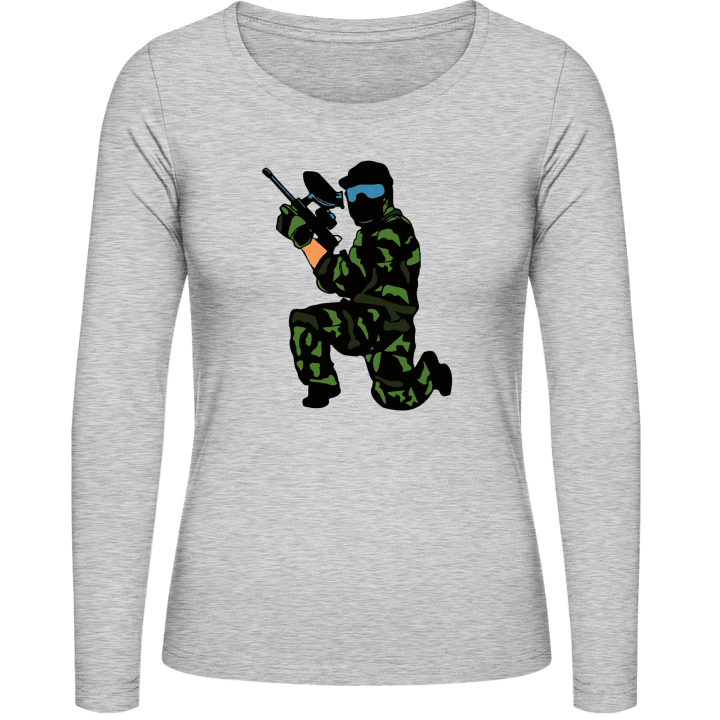 Paintball Fighter Frauen Langarmshirt contain pic