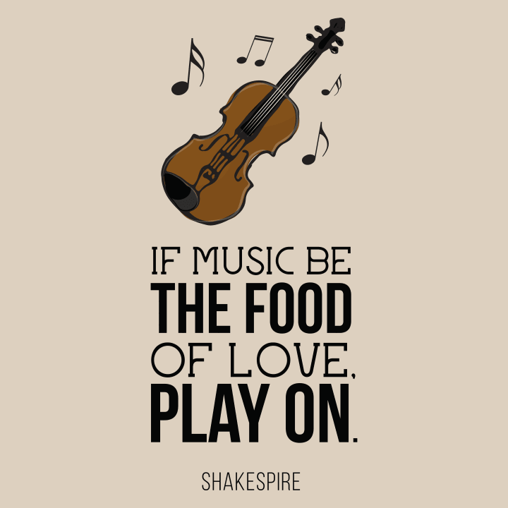 If Music Be The Food Of Love Play On Kitchen Apron 0 image