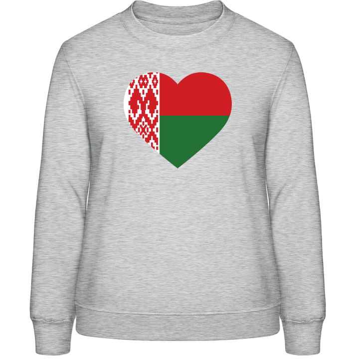 Belarus Heart Flag Sweatshirt för kvinnor contain pic